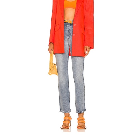 GRLFRND Denim - GRLFRND Cassidy Mid Rise Straight La brea